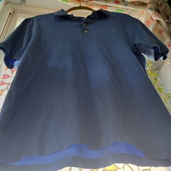 Tackle & Tides Men's Blue Polo Style Three Button Shirt Size Medium - Picture 7 of 9
